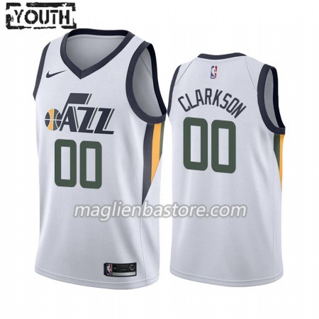 Maglia NBA Utah Jazz Jordan Clarkson 00 Nike 2019-20 Association Edition Swingman - Bambino